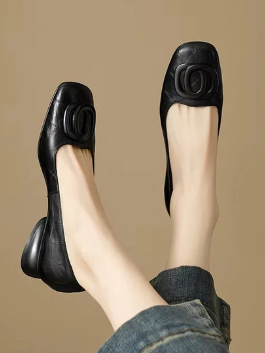 Margot™ | Classic Square-Toe Flats