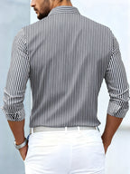 Emerson | Men's Vintage Striped Long Sleeve Shirt