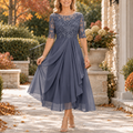 Sophia | Lace Bodice Draped Midi Dress
