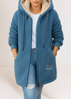 MAYA | Women's Hooded Full-Zip Relaxed Jacket