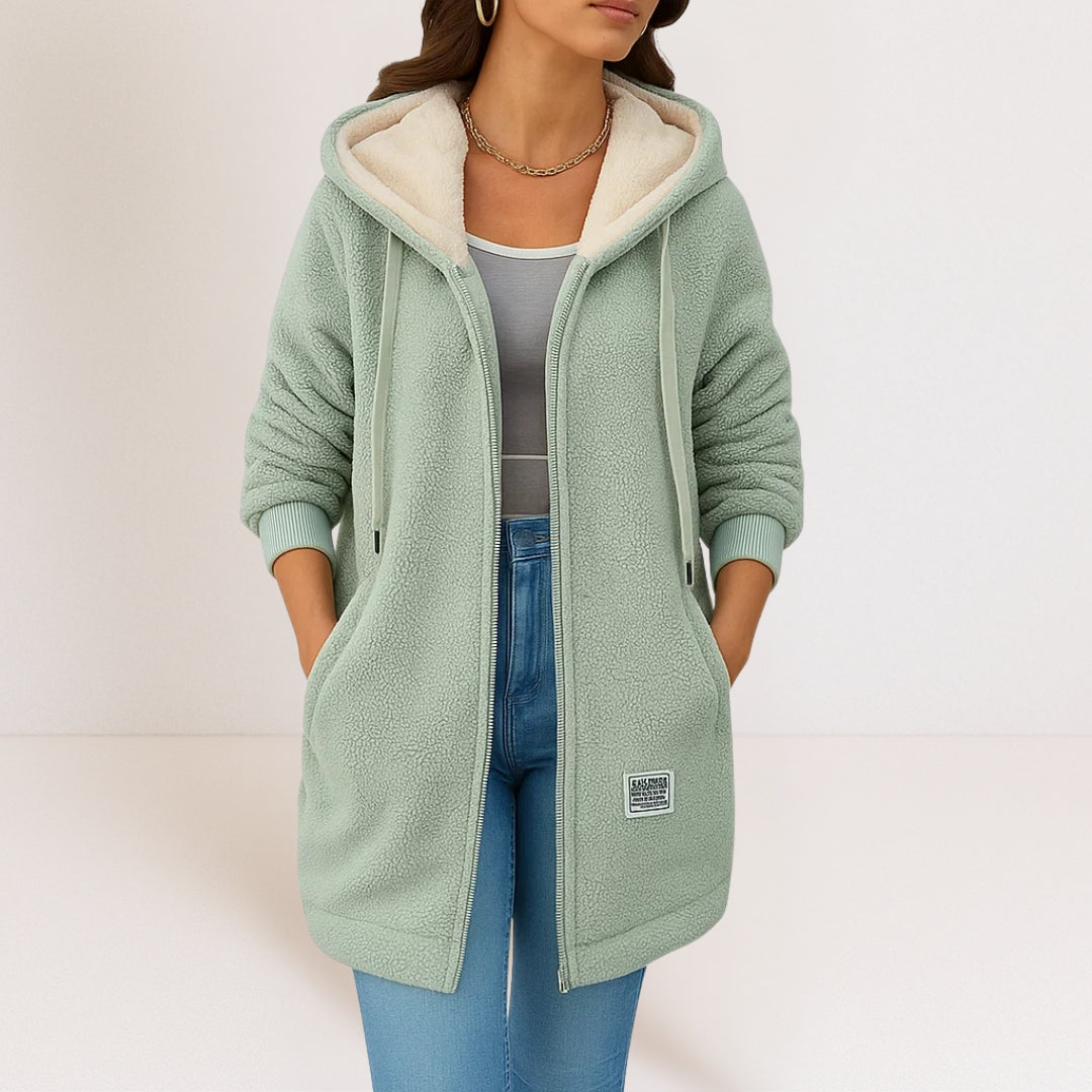 MAYA | Women's Hooded Full-Zip Relaxed Jacket