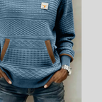 JUNE | Women's Colorblock Crew Neck Sweatshirt with Kangaroo Pocket