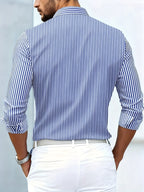 Emerson | Men's Vintage Striped Long Sleeve Shirt