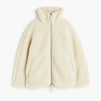 NADIA | Women's Oversized High Collar Teddy Jacket