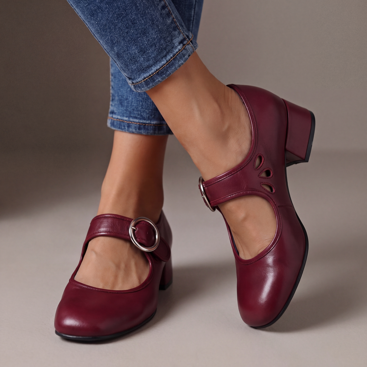Lucienne™ | Elegant Leather Heels