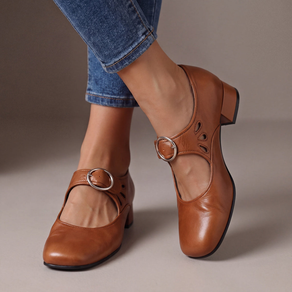 Lucienne™ | Elegant Leather Heels