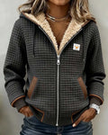 ELAINE | Women's Sherpa-Lined Quilted Zip-Up Hooded Jacket